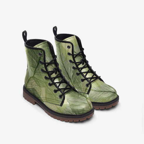 Leafy Skeletons Vegan Leather Lightweight boots - Books Worth Keeping